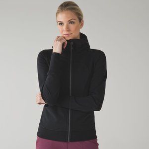Lululemon Scuba Hoodie *Terry* Size 10 Heathered Black - EUC